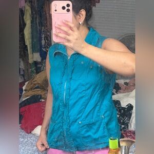 Christopher & Banks Teal Vest